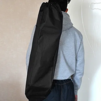 черен Оксфорд кърпа водоустойчив капак Longboard твърди скейтборд чанта износоустойчив рамо пътуване унисекс регулируема раница