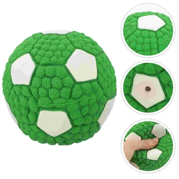 Pet каучук дъвчете играчка малко хвърляне футбол звучаща топка никнене никнене на зъби писклив куче интерактивна играчка
