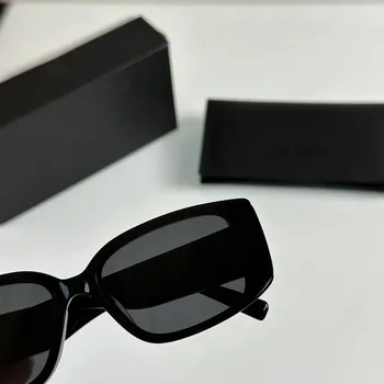 Нова малка кутия ретро висок клас анти UV слънчеви очила, подходящи за момичета външна фотография основен инструмент слънчеви очила