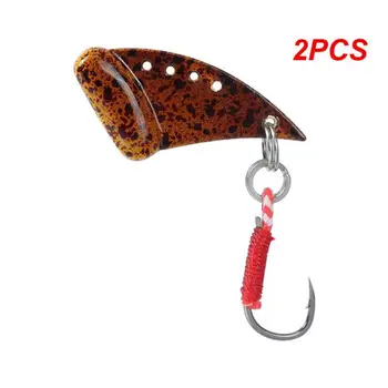 2PCS Spinner примамка метална лъжица твърда стръв с остра кука Pesca Vib Spoonbait Tackles Jigging Wobblers Риболов Spinners Spoon