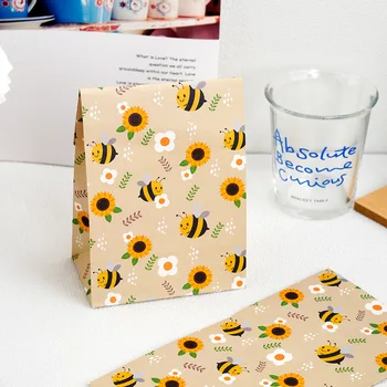 Honey Bee Flower Gift Bags For Ladies Honeybee Birthday Party Decoration Baby Shower Supplie Bumble Bee Theme Party Candy Favor