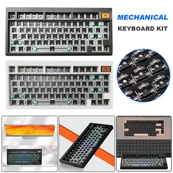 GMK81 RGB механичен комплект за клавиатура Персонализиран комплект за механична клавиатура BT Surport компютърна клавиатура Механична игрална клавиатура