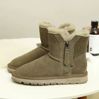2023 Мода Снежни ботуши Австралия Класически чехъл Жени Мъже Зима глезена работни ботуши на открито Чехли Ботуши Обувки