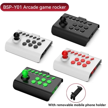 Mini Potable Arcade Game Console 3-mode Connection Macro TURBO Функция за PS4 PS3 Switch PC Andriod Game Controller