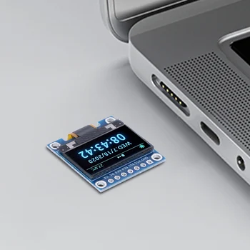  0.96 инчов OLED модул 3.3V / 5V SSD1315 модул за екран на драйвера 128x64 Резолюция бяло / синьо / двуцветно за малки електронни продукти