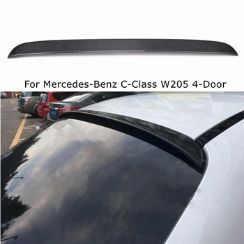 За Mercedes-Benz C-Class W205 4Door C180 C200 C250 C300 C450 C43 Седан от въглеродни влакна покрив спойлер 2014-2021