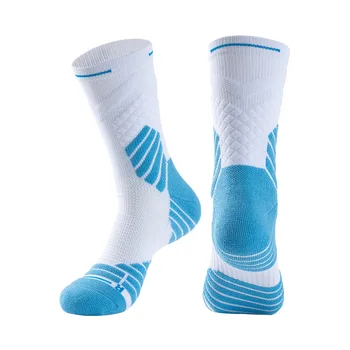 Нови ски чорапи за мъже Medium Tube Професионални баскетболни чорапи Външна кърпа Bottom High Top Sports Running Long Tube Socks