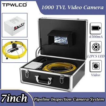 TPWLCO 23mm тръба 1000TVL видеокамера с DVR рекордер 20m кабел 7inch монитор индустриален ендоскоп тръбопровод инспекция система