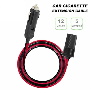 12V 5M автомобилни цигари Удължителен кабел Силна проводимост и издръжливост за авто интериорни аксесоари