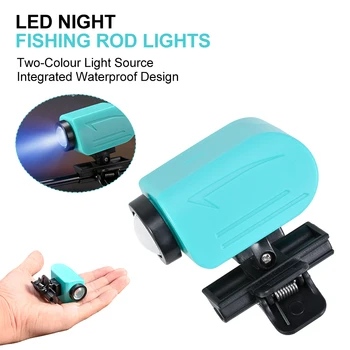 Риболовен прът светлина LED двуцветен риболов светлина стик USB акумулаторна неплъзгаща се нощна въдица Леки риболовни принадлежности