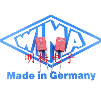 Безплатна доставка 10бр/30бр WIMA Германия кондензатор MKP2 100V 0.1UF 100nf 104 100V P = 5mm