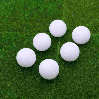 12pcs пластмасови топки игра играчка топки практика топки за деца деца голфър (бял)