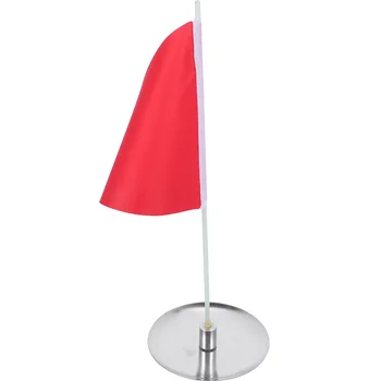Portable голф практика флаг флаг неръждаема стомана сервиране тава голф знамена