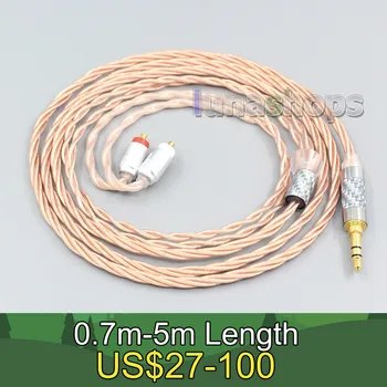 Посребрен OCC екраниращ коаксиален кабел за слушалки за Sony IER-M7 IER-M9 IER-Z1R LN007189