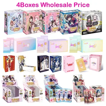 4Box + 4PR Цена на едро Нова богиня история колекция карта пълен комплект момиче парти бански бикини бустер кутия Doujin играчка хоби подарък