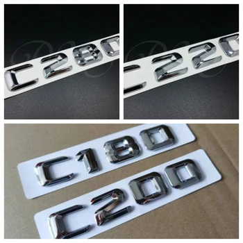 20X 3D хром кола монтаж значка стикер кола багажника задна емблема значка писма за Mercedes C-класа C180 C200 C220 C280