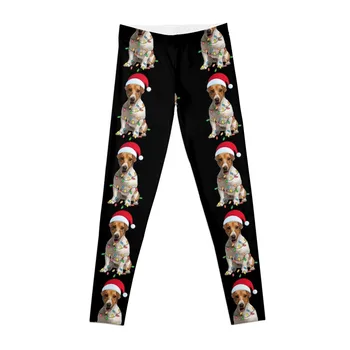 Christmas Jack Russell Terrier Leggings push up legging gym clothing Womens Leggings
