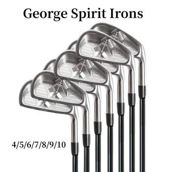 george spirit Комплект за голф желязо меко желязо ковано желязо 7бр 4-10 голф клубове стоманен вал