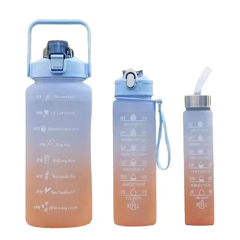 Пластмасова спортна бутилка за многократна употреба, непропусклива & BPA без каишка или дръжки за фитнес и дейности на открито