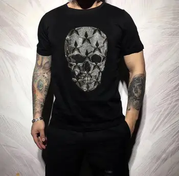 Дизайнер Кристална тениска азиатски размер S-4XL Улично облекло Мъжка мода Хип-хоп дрехи марка дизайнер