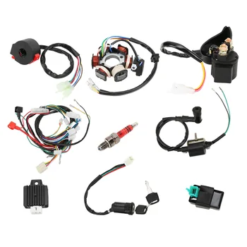 Electrics статорна намотка Прецизен комплект CDI кабелни снопове Лесен за инсталиране PVC стабилен Изпълнение за Go Kart за ATV за мръсотия Bike