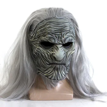 филм Бяла коса Нощ Крал латекс маска Хелоуин страшно косплей костюм парти маска