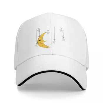 Красивата жълта луна Кофа шапка бейзболна шапка плажна шапка шапки бейзболна шапка шапки за жени зимни мъжки