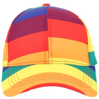 Rainbow бейзболна шапка шапки за жени Дамски пролет и лято Peaked полиестер слънце мъжки