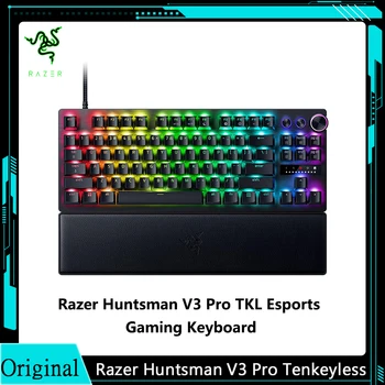 Razer Huntsman V3 Pro TKL Esports Gaming Keyboard:Аналогови оптични превключватели w / Rapid Trigger&Adjustable ActuationMedia Keys & Dial
