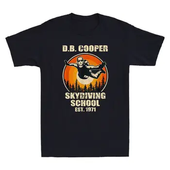 DB Cooper Skydiving School Est.1971 Смешни DB Cooper Meme Мъжка тениска