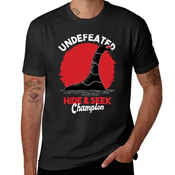 New Undefeated hide & seek champion Loch Ness T-Shirt oversize t shirt funny t shirt plain white t shirts men