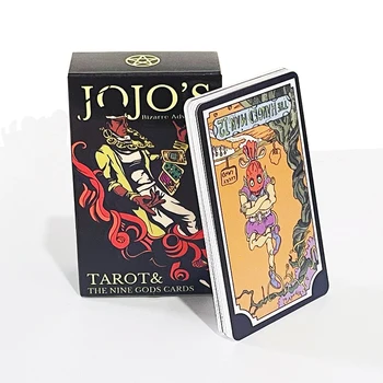 84pcs / комплект Аниме JoJo's Bizarre Adventure Таро карта Косплей подпори Хелоуин Коледа игра на дъска Aldult дете Таро карта подарък