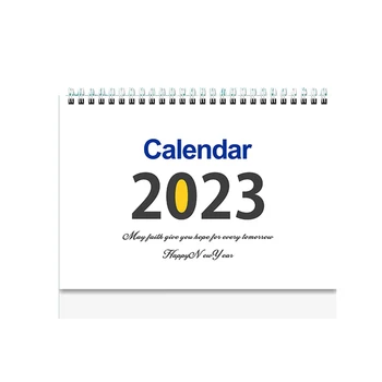 2PCS Desk Calendar Standing Flip Calendar, 12 месеца Desktop Calendar, Stand Up Calendar, с празни блокове A