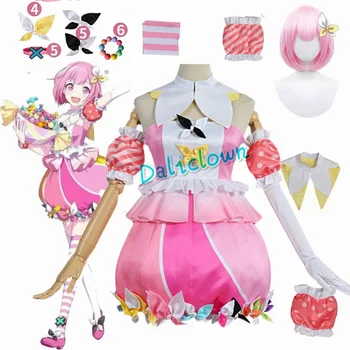 Project Sekai Colorful Stage Feat Wonderlands Showtime Cosplay костюми Перука Miku Ootori Emu Хелоуин униформа Lolita прислужница рокля