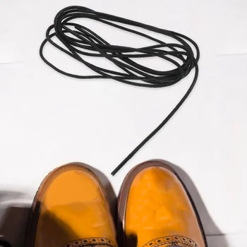 1 чифт обувки низ восъчни обувки дантели кръгла връзка за обувки за обувки маратонка обувка