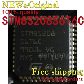 1PCS STM8S208S6T6C QFP-44 Нова оригинална интегрална схема с чип