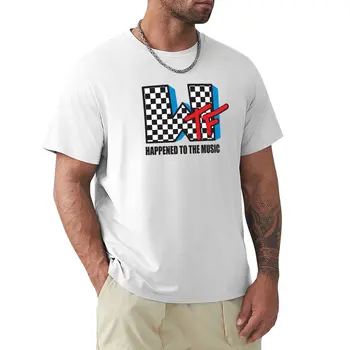 WTF Смешна музикална риза тениска естетически дрехи сладки дрехи извънгабаритни тениски за мъже