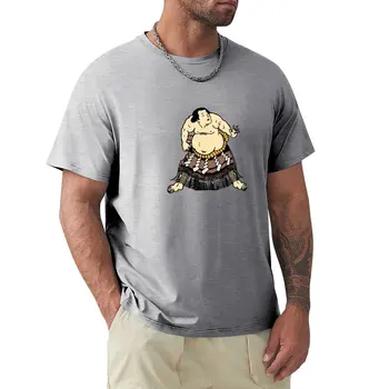 Sumo Wrestler T-Shirt персонализира бързосъхнещи мъжки бели тениски