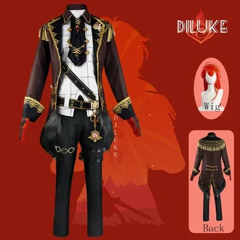 Impact Diluke Cosplay костюм униформа перука аниме Хелоуин Висококачествени костюми за мъже Game