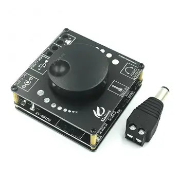 Mini Bluetooth 5.0 50WX2 Безжичен аудио захранващ цифров усилвател Стерео усилвател 3.5MM AUX USB APP AP50L