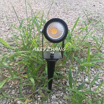 5W LED лампа за косене на трева Пейзаж Външно осветление IP65 Водоустойчива градинска пътека Езерце Светлина Алуминиев COB Топло/студено бяло AC85-265V/DC12V 5W