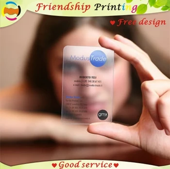Персонализиран печат на визитни картички / пластмасов прозрачен печат на PVC карти / водоустойчив / име / визитна картичка Безплатна доставка