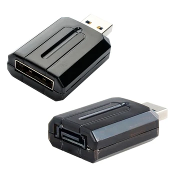 USB към USB3.0 към eSATA адаптер за компютърна връзка и конектори