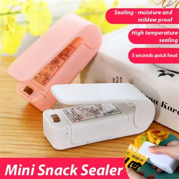 Mini Heat Bag Запечатване машина Найлонова торбичка Sealer Portable Опаковка Seal за храна Снек Кухненски приспособления Home Аксесоари