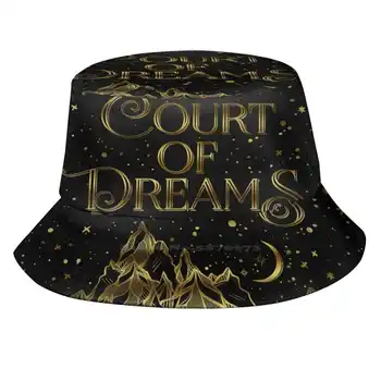 Съдът на мечтите Acomaf плосък връх дишаща кофа шапки графичен дизайн съд на мечтите нощ съд Рисанд Фейре Acomaf Acotar