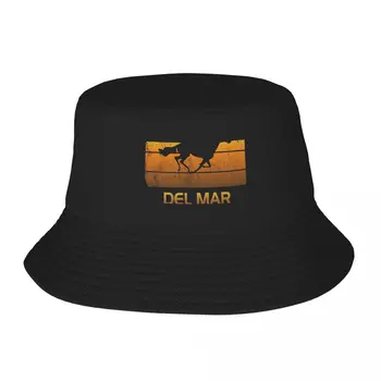 Del Mar California Horse Racing Fan Park PremiumCap Bucket Hat Fishing Caps Beach Outing Hip Hop Golf Hat Women Мъжки