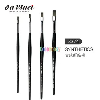 Asian Limitet Da Vinci Synthetics Series 3374 Student Grade Synthetic Fiber Flat Watercolor Painting Brush, високо качество