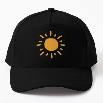 Happy Retro Sun Pattern - Жълт Оранжев Червен Палитра Бейзболна шапка летни шапки Коледни шапки Шапки Жена Мъжки