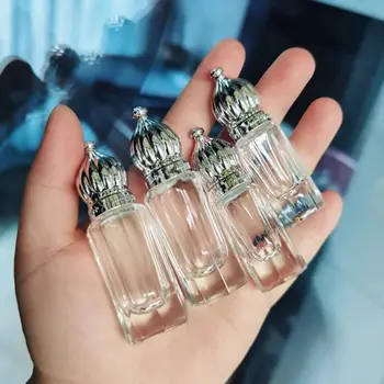 3/6ml Преносими дебели стъклени етерични масла парфюмни бутилки Пътуване за многократна употреба Rollerball флакон пътуване ролка на бутилки флакон
