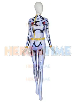 X-Men White Storm Косплей костюм 3D печат Ororo Munroe Жена/Момичета/Дамски костюм Хелоуин Zentai котешки костюм Xmen костюми боди